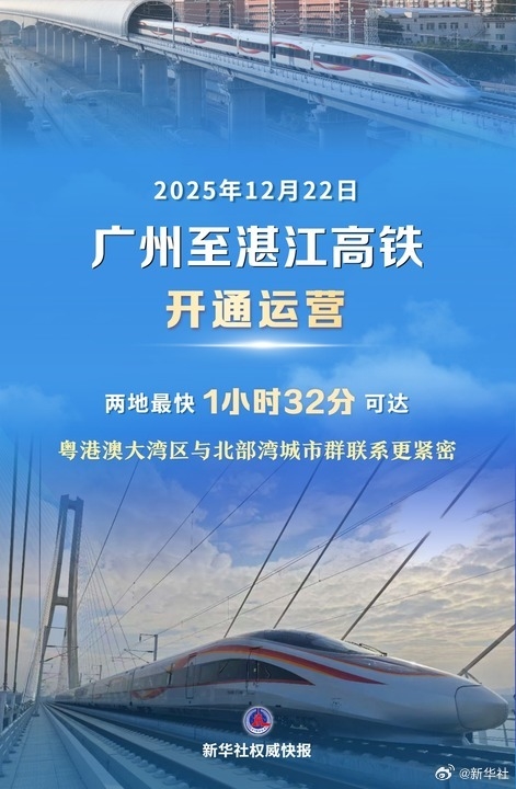 G9785次复兴号列车驶出！广湛高铁正式开通运营：1.5小时跑完401公里